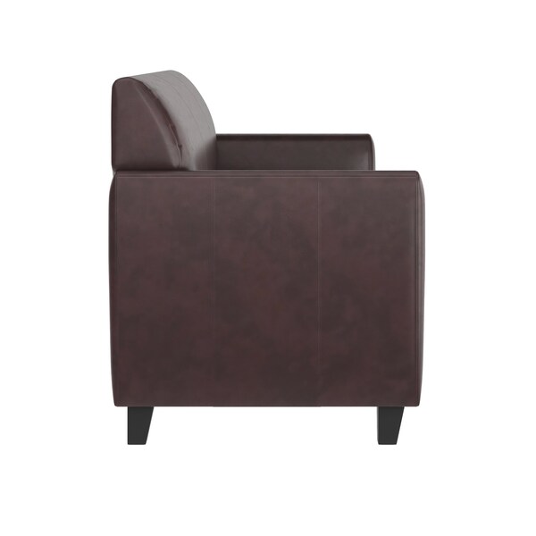 Flash Furniture Sofa, 29" x 32-1/4", Upholstery Color: Brown - BT-827-3-BN-GG
