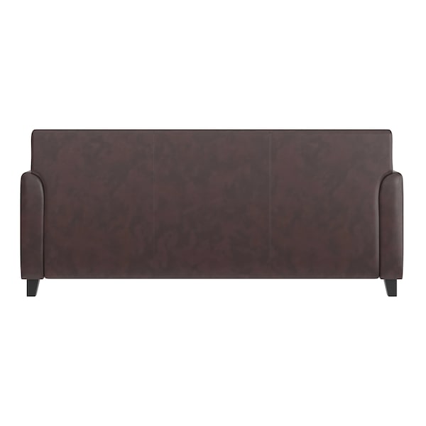 Flash Furniture Sofa, 29" x 32-1/4", Upholstery Color: Brown - BT-827-3-BN-GG