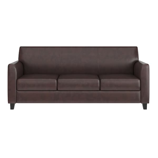 Flash Furniture Sofa, 29" x 32-1/4", Upholstery Color: Brown - BT-827-3-BN-GG