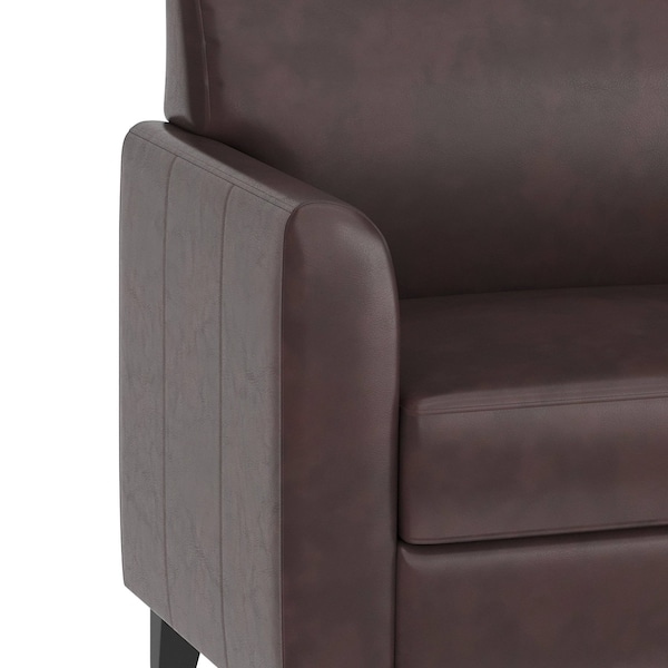 Flash Furniture Sofa, 29" x 32-1/4", Upholstery Color: Brown - BT-827-3-BN-GG