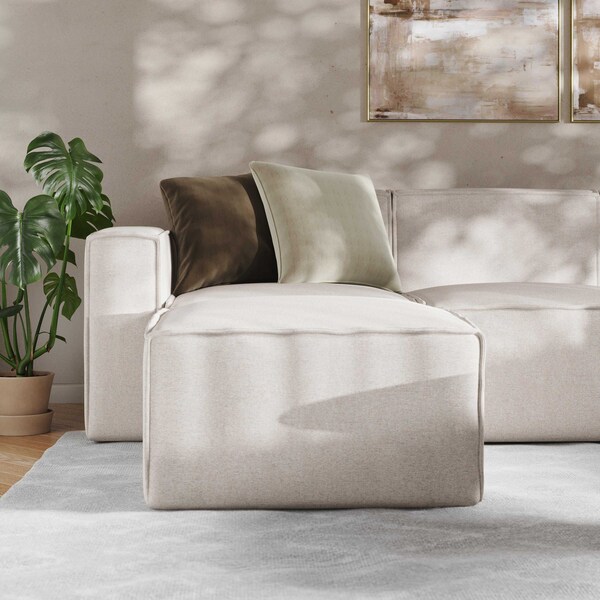 Flash Furniture Bridgetown Luxury Modular 6 Piece Sectional Sofa, Cream - IS-IT2231-6PCSEC-CRM-GG