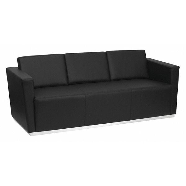 Flash Furniture Sofa, 32" x 31", Upholstery Color: Black - ZB-TRINITY-8094-SOFA-BK-GG