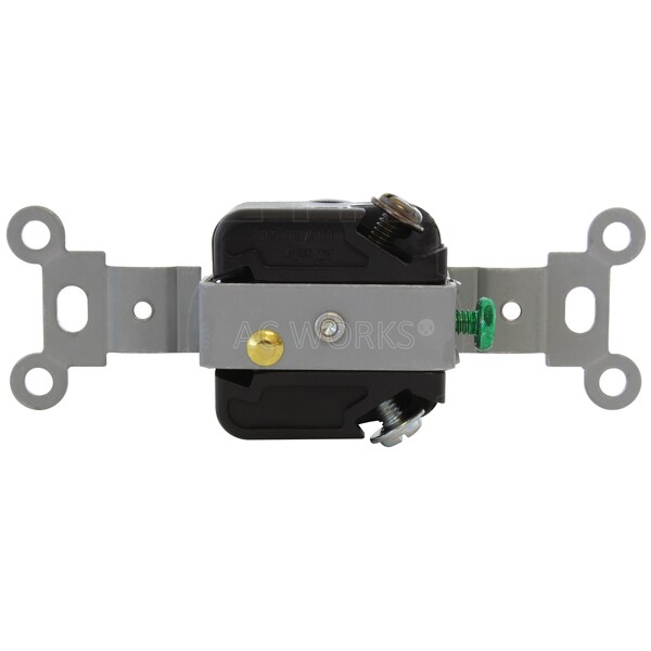 Ac Works NEMA L7-15R 15A 277V Flush Mount Locking Industrial Grade Receptacle - FML715R