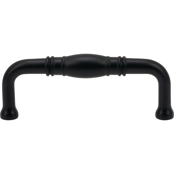 Designperfect 3'' Center-to-Center Handle Pull, Matte/Flat Black - DPA-R572BLK