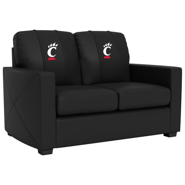Dreamseat Silver Loveseat with Cincinnati Bearcats Logo - XZ7759003LSCDBK-PSCOL13555