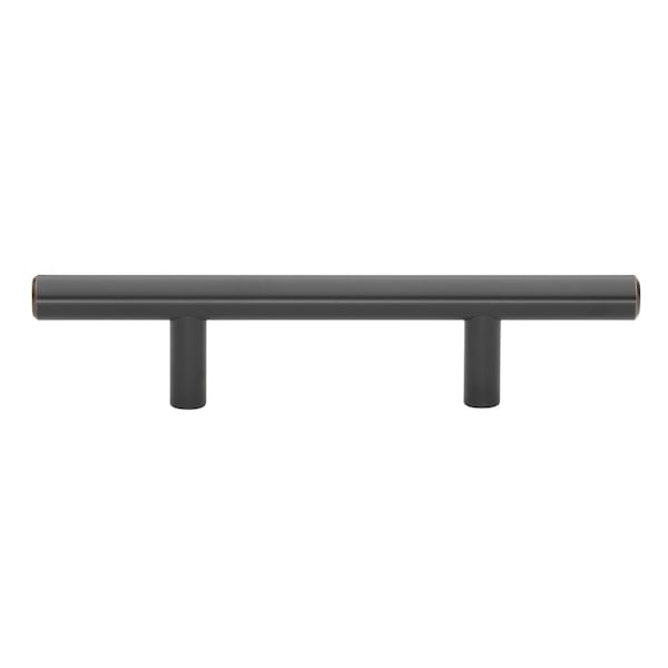 Gliderite Hardware 3 in. Center to Center Oil Rubbed Bronze Solid Steel Bar Pull - 5000-76-ORB, 25PK - 5000-76-ORB-25