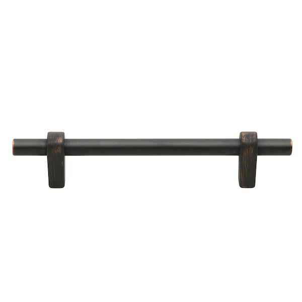 Gliderite Hardware 4-1/4 in. Center to Center Oil Rubbed Bronze European Cabinet Pull - 4148-S-ORB - 4148-S-ORB-1
