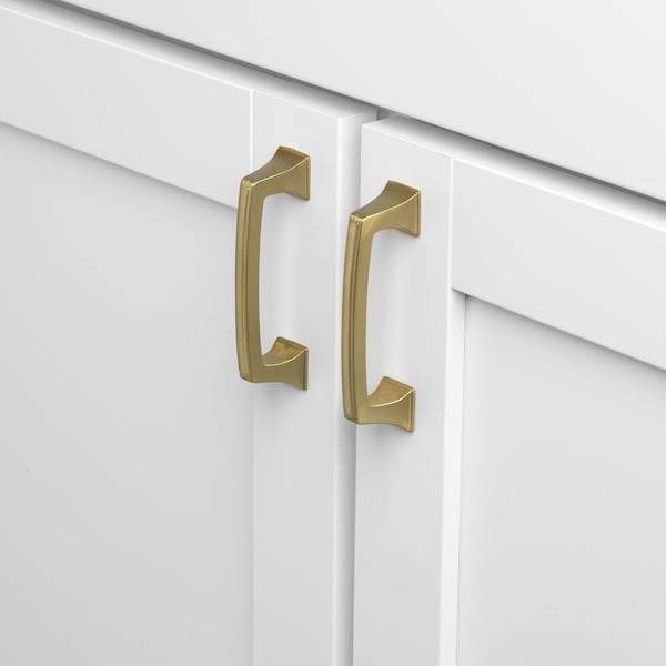 Gliderite Hardware 3 in. Center to Center Classic Base Pull Cabinet Hardware Handle - 87380-BG, 5PK - 87380-BG-5