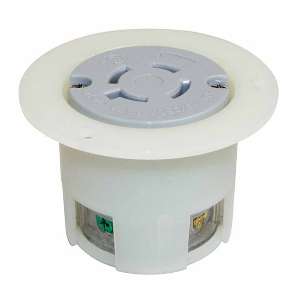 Superior Electric Twist Lock Receptacle Flange 3-Pole 4-Wire 20A 125/250V NEMA L14-20R - YGF040F