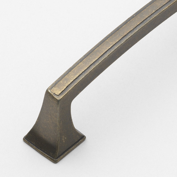 Gliderite Hardware 3 in. Center to Center Classic Base Pull Cabinet Hardware Handle - 87380-AB - 87380-AB-1
