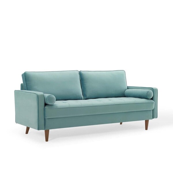 Modway Furniture Valour Performance Velvet Sofa - Mint - EEI-3764-MIN