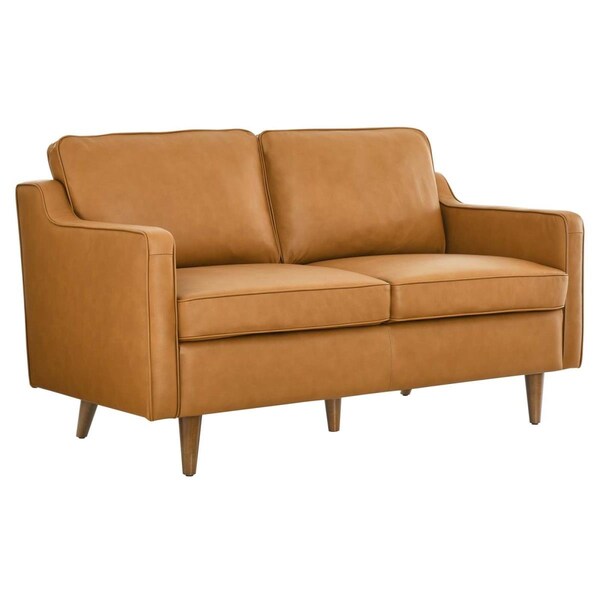 Modway Furniture Impart Genuine Leather Loveseat, Tan - 32.5 x 54.5 x 31.5 in. - EEI-5554-TAN