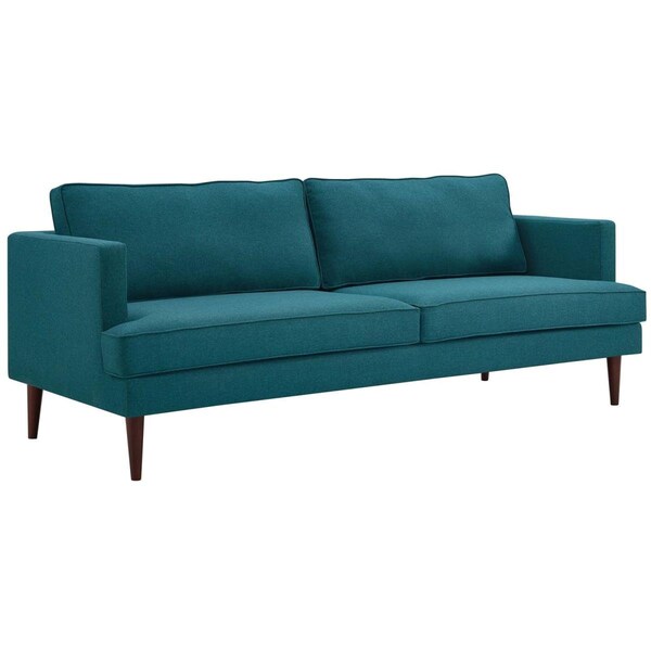 Modway Furniture Agile Upholstered Fabric Sofa - Teal, 34.5 x 35 x 86.5 in. - EEI-3057-TEA