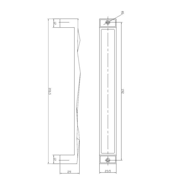 Richelieu 7-9/16 in. (192 mm) Center-to-Center Chrome Contemporary Drawer Pull - BP4789192140