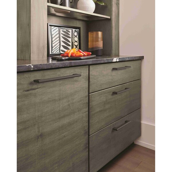 Amerock Versa 8-13/16 in 224 mm Center-to-Center Matte Black Cabinet Pull - BP36915FB