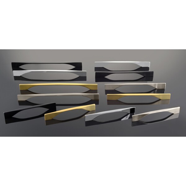 Richelieu 11 3/8 in to 12 5/8 in (288 mm to 320 mm) Brushed Gold Contemporary Drawer Pull - BP9253320165