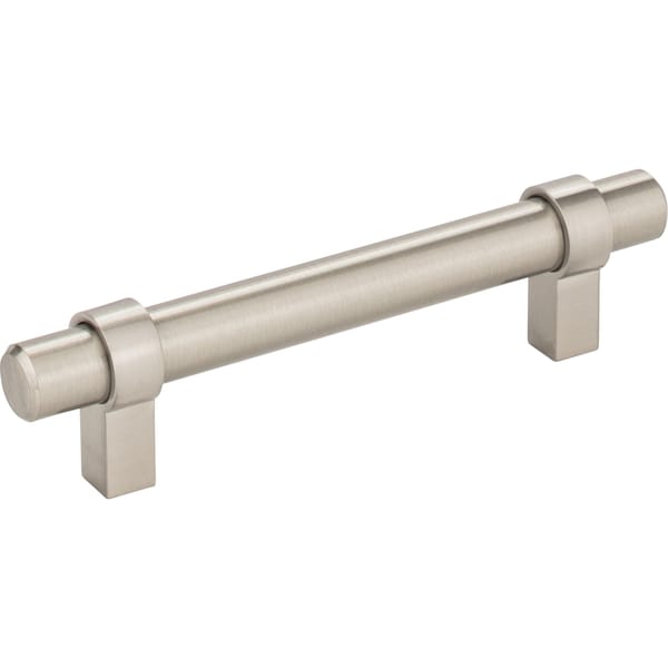 Jeffrey Alexander 96 mm Center-to-Center Satin Nickel Key Grande Cabinet Bar Pull - 596SN