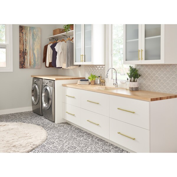 Jeffrey Alexander 96 mm Center-to-Center Satin Nickel Key Grande Cabinet Bar Pull - 596SN