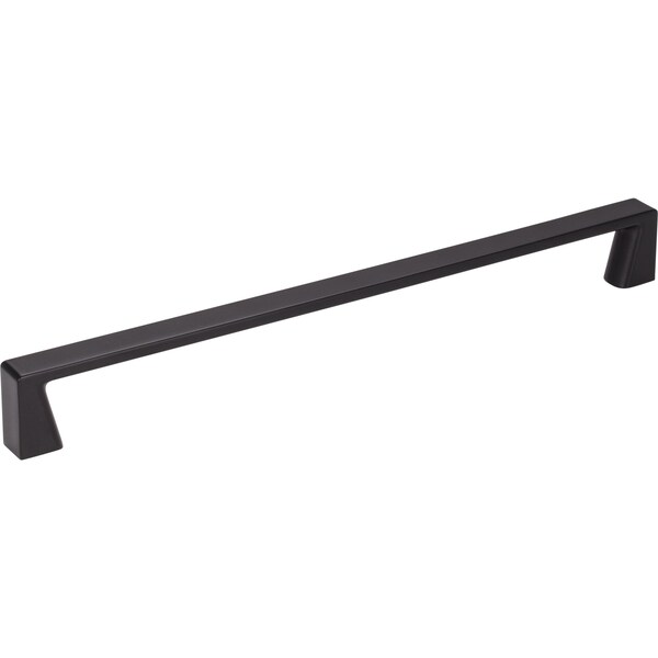 Jeffrey Alexander 224 mm Center-to-Center Matte Black Square Boswell Cabinet Pull - 177-224MB