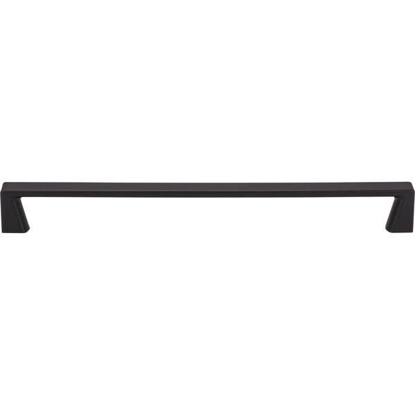Jeffrey Alexander 224 mm Center-to-Center Matte Black Square Boswell Cabinet Pull - 177-224MB