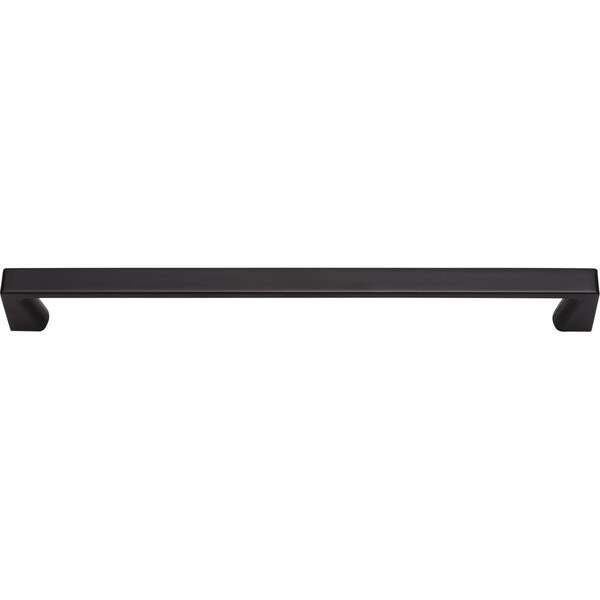 Jeffrey Alexander 224 mm Center-to-Center Matte Black Square Boswell Cabinet Pull - 177-224MB