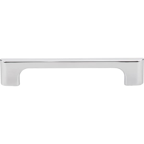 Jeffrey Alexander 128 mm Center-to-Center Polished Chrome Asymmetrical Leyton Cabinet Pull - 286-128PC