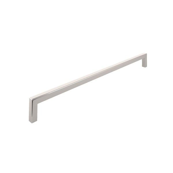 Richelieu Lambton Collection 12 5/8-inch (320 mm) Polished Nickel Modern Rectangular Cabinet Pull - BP873320180