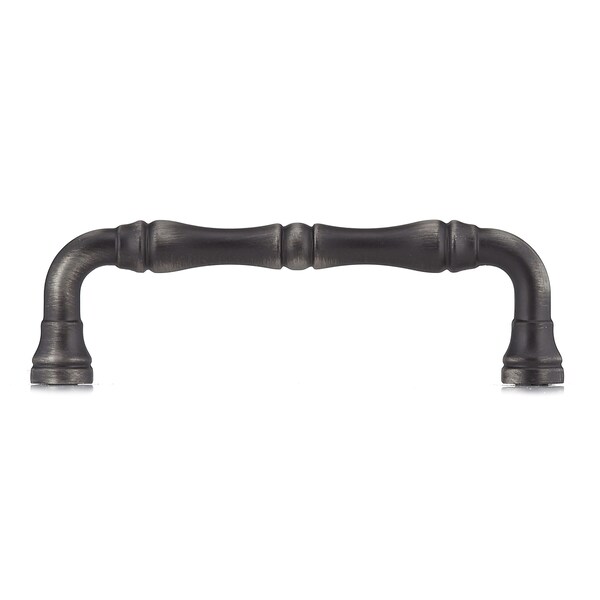 Richelieu 3-3/4 in. (96 mm) Center-to-Center Antique Nickel Traditional Drawer Pull - BP74096143