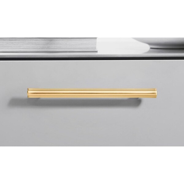 Sapphire Eclipse Series 3-3/4 in. 96 mm Center-to-Center Modern Gold Cabinet Handle/Pull, 5PK - SP-2214-96-BRA-5