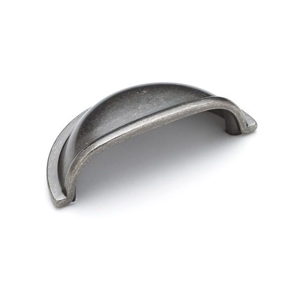 Richelieu 3 in. (76 mm) Center-to-Center Pewter Traditional Cup Pull - BP30388142