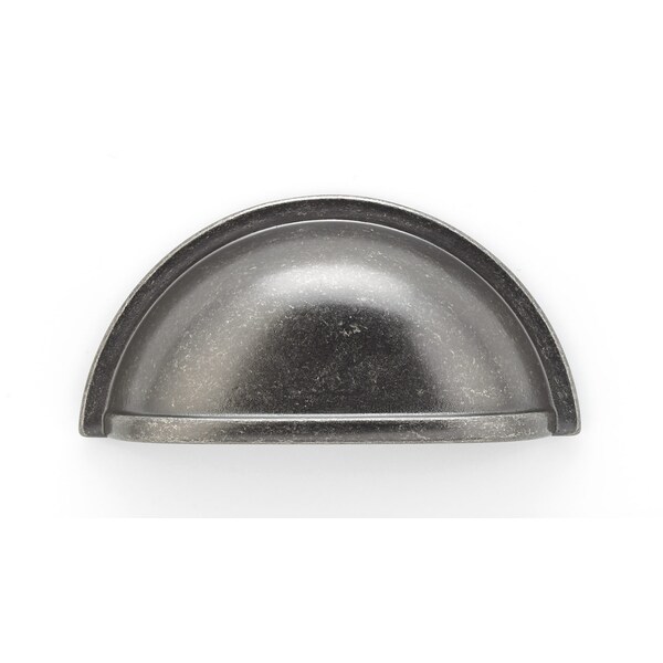 Richelieu 3 in. (76 mm) Center-to-Center Pewter Traditional Cup Pull - BP30388142