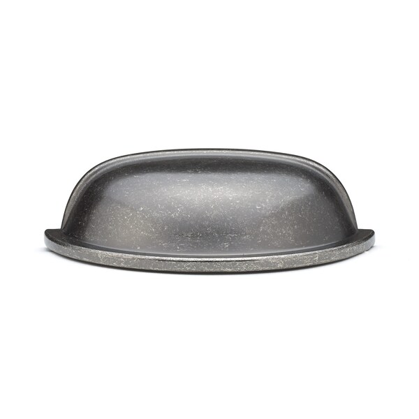Richelieu 3 in. (76 mm) Center-to-Center Pewter Traditional Cup Pull - BP30388142