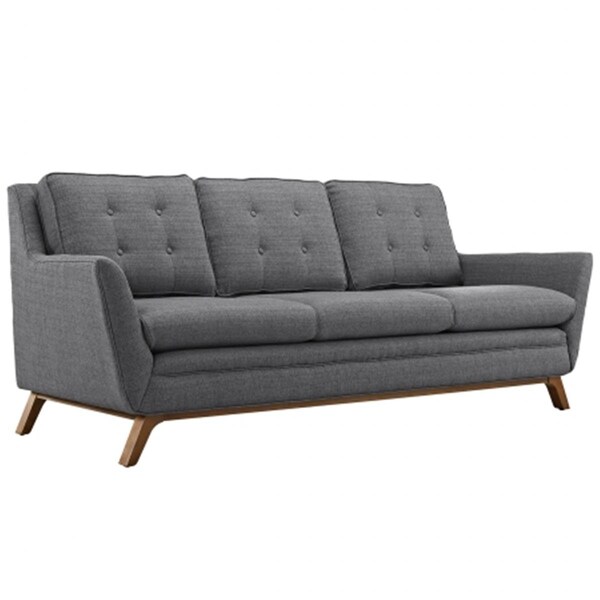 East End Imports Beguile Fabric Sofa- Gray - EEI-1800-DOR