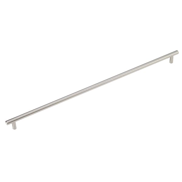 Richelieu 19 1/8 in (486 mm) Center-to-Center Brushed Nickel Contemporary Cabinet Pull - BP205486195