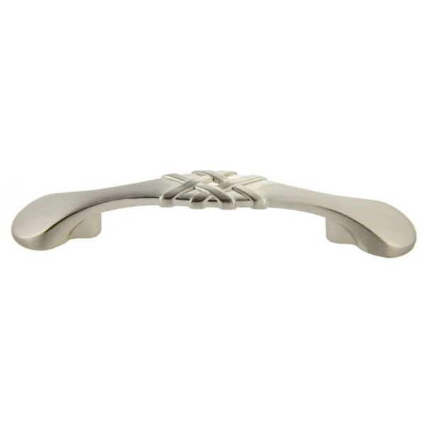 Crown 4-3/4" Braided Cabinet Pull with 3" Center to Center Satin Nickel Finish - CHP83063SN