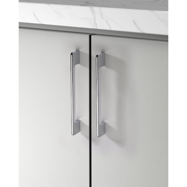 Sapphire Slim Series 6-1/4 in. (160 mm) Center-to-Center Modern Polished Chrome Cabinet Handle/Pull (5-Pack) - SP-2007-160-CP-5
