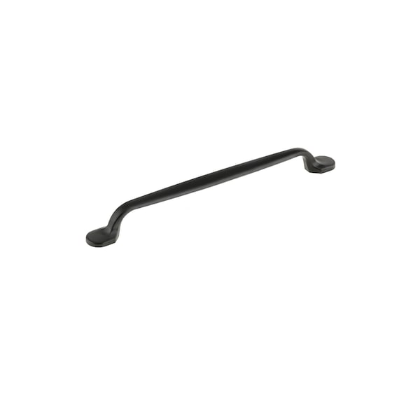 Richelieu 7 9/16 in (192 mm) Center-to-Center Matte Black Traditional Drawer Pull - BP23775192900