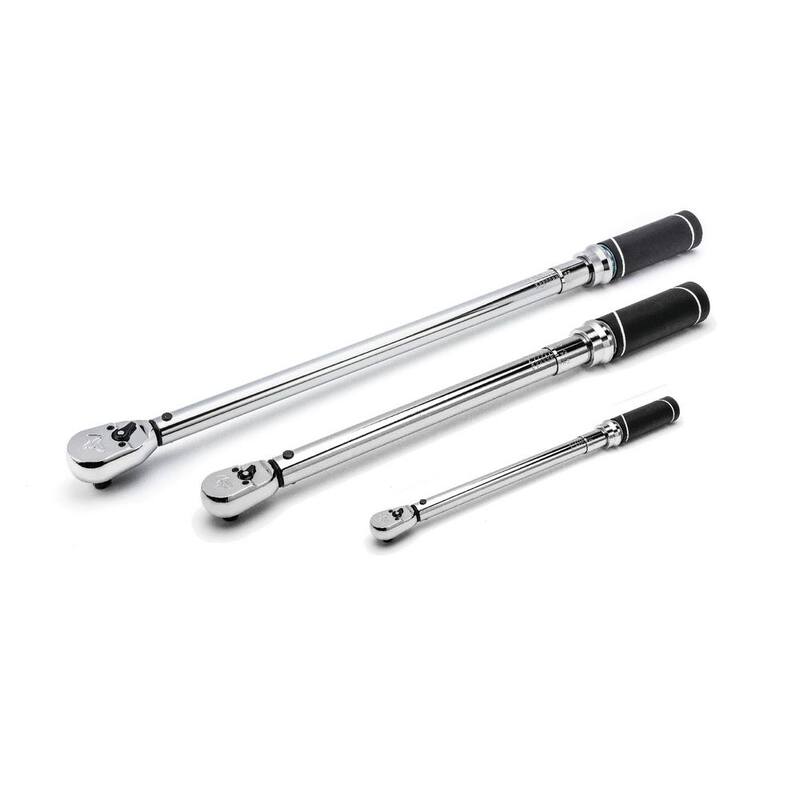 Husky 1/4 in., 3/8 in. and 1/2 in. Drive Torque Wrench Set (3-Piece) - H234DTWA-03CB