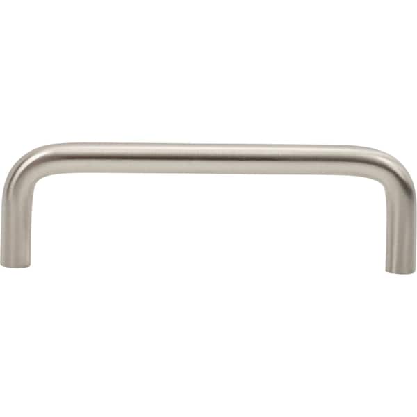 Designperfect 3-3/4'' Center-to-Center Wire Pull, Brushed Satin Nickel, 10PK - DPA10W593SNB