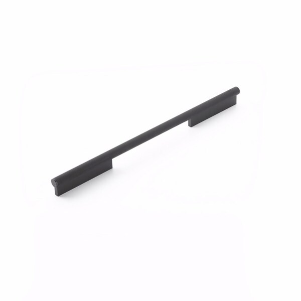 Schaub 8in Center to Center Modo Cabinet Pull Matte Black Finish - 1203-MB