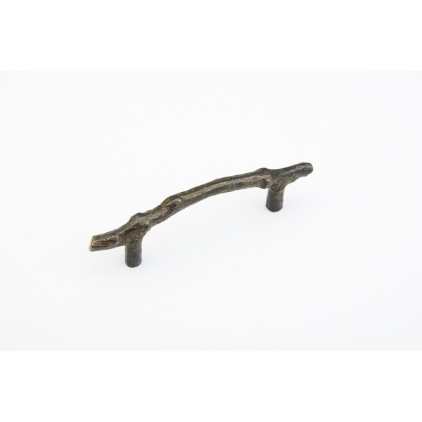 Schaub 4in Center to Center Mountain Twig Cabinet Pull Antique Bronze Finish - 783-AZ
