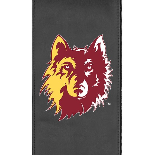 Dreamseat Silver Sofa with Northern State Wolf Head Logo - XZ7759001SOCDBK-PSCOL13726