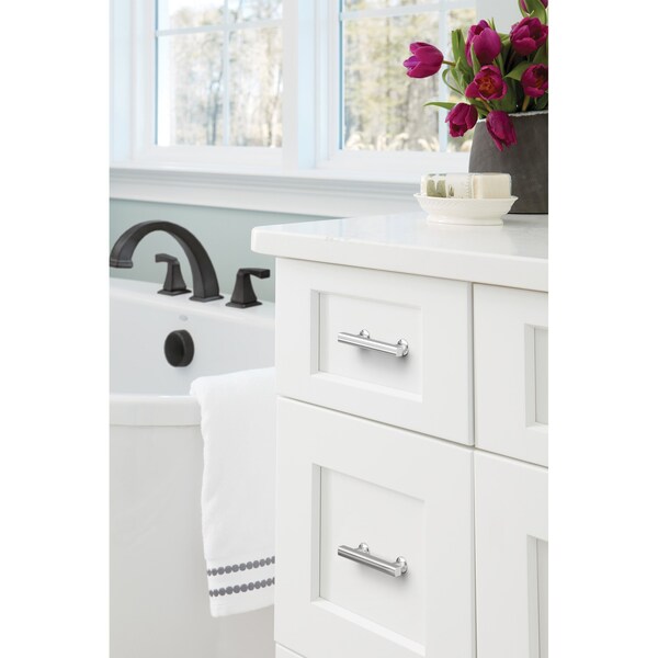 Amerock Everett 3 inch 76mm Center-to-Center Polished Chrome Cabinet Pull - BP3710326