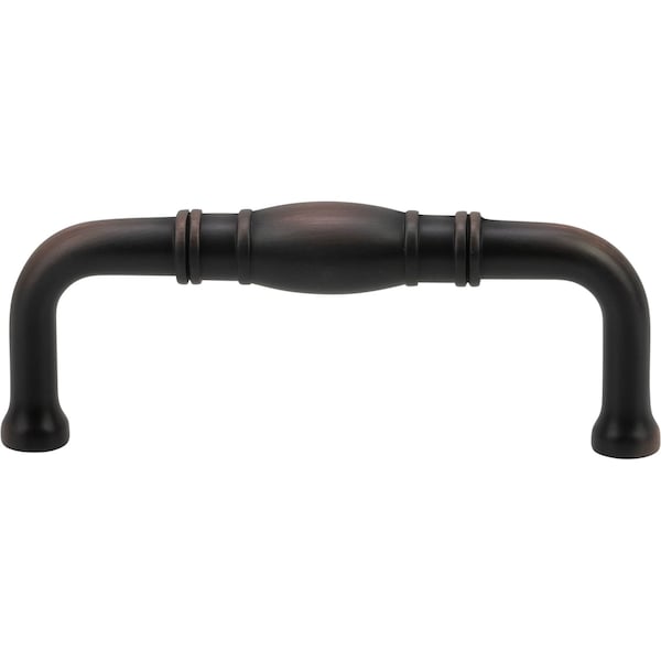Designperfect 3'' Center-to-Center Handle Pull, Brushed Oil Rubbed Bronze, 10PK - DPA10R572ORB