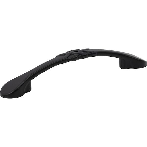 Designperfect 3-3/4'' Center-to-Center Arch Pull, Matte/Flat Black, 10PK - DPA10L663BLK