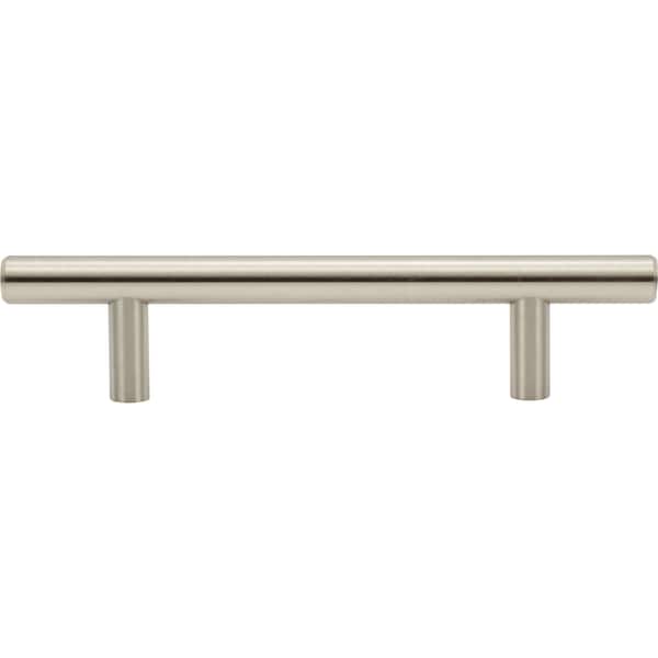 Designperfect 3-3/4'' Center-to-Center Cabinet Bar Pull, Brushed Satin Nickel, 25PK - DPA25T203SNB