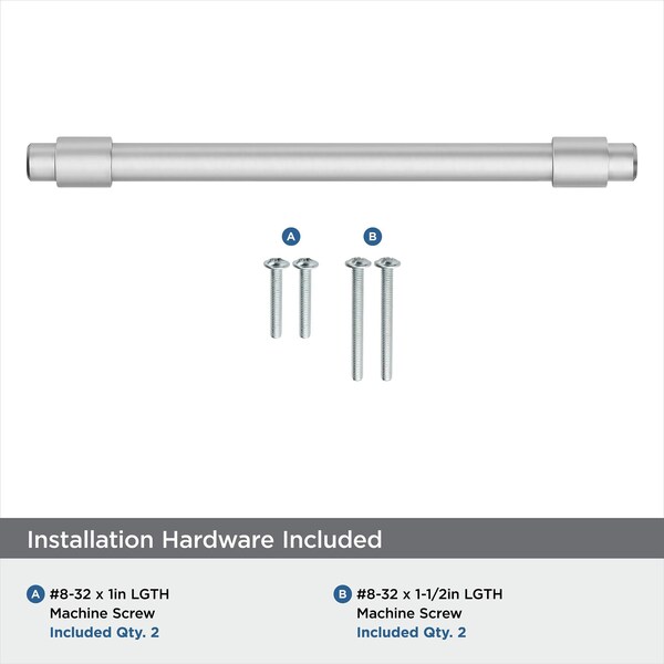 Amerock Destine 5-1/16 in 128 mm Center-to-Center Polished Chrome Cabinet Pull - BP3685926