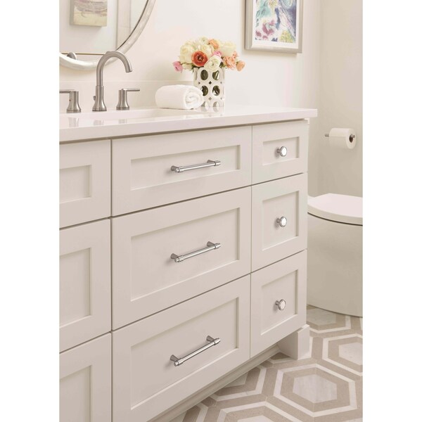 Amerock Destine 5-1/16 in 128 mm Center-to-Center Polished Chrome Cabinet Pull - BP3685926