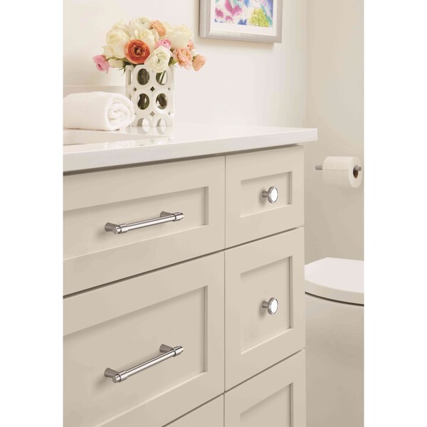 Amerock Destine 5-1/16 in 128 mm Center-to-Center Polished Chrome Cabinet Pull - BP3685926