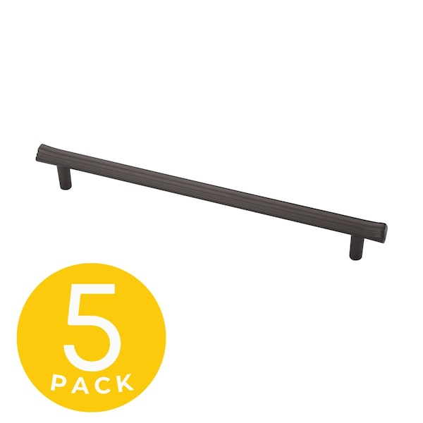 Sapphire Eclipse Series 7-1/2 in. 192 mm Center-to-Center Modern Matte Grey Cabinet Handle/Pull, 5PK - SP-2214-192-GM-5